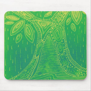 Tapis De Souris Motif vert d'arbre