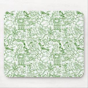 Tapis De Souris Motif vert de biologie