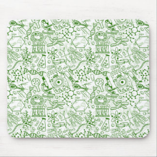 Tapis De Souris Motif vert de biologie