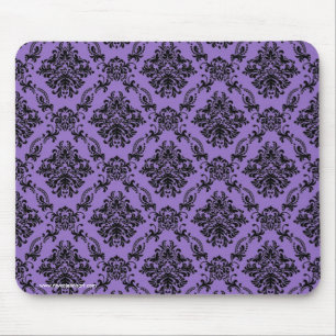 Tapis De Souris Motif victorien gothique baroque violet Mousepad