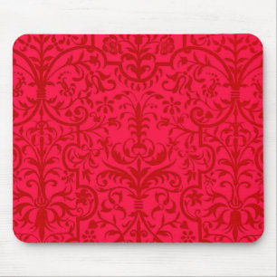Tapis De Souris Motif victorien rouge