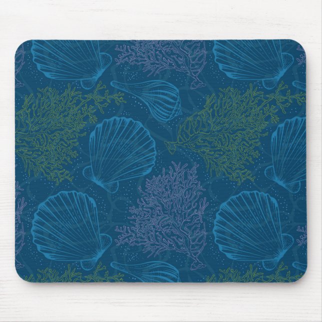 Tapis De Souris Motif vintage de mer (Devant)