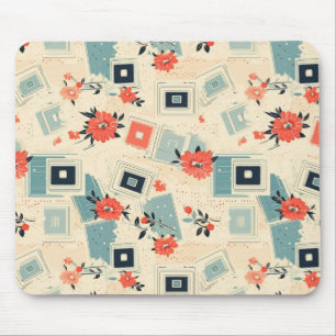 Tapis De Souris Motif vintage Floral & Caméra (3)