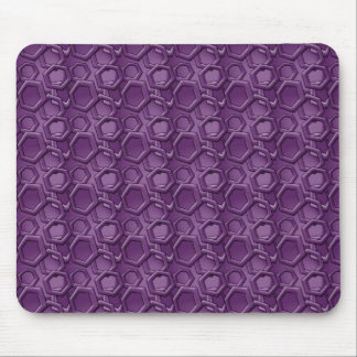 Tapis De Souris Motif Violet Hexagons