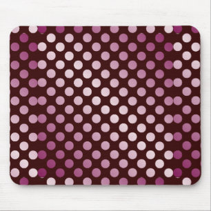 Tapis De Souris Motifs à points rose brillant
