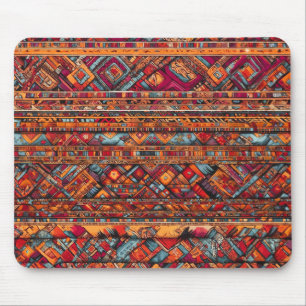 Tapis De Souris "Motifs dynamiques de la Tapisserie tribale"