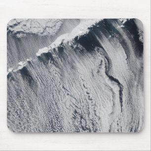 Tapis De Souris Motifs nuageux visibles sur l'île Aléoutienne