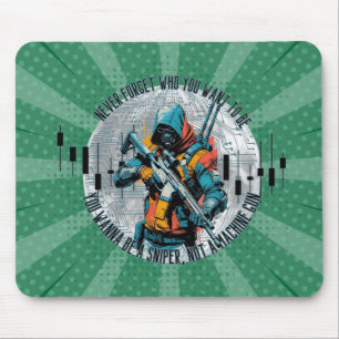 Tapis De Souris Motivation Commerciale Tireur d'élite Cyberpunk