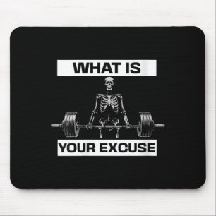 Tapis De Souris Motivation De Gym Pour Femmes Squelette Quelle Exc