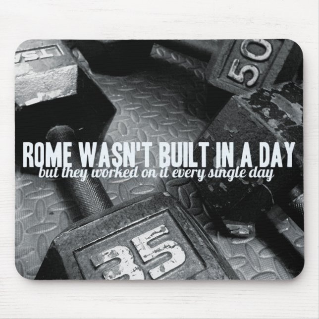 Tapis De Souris Motivation de la salle de gym pour la musculation (Devant)