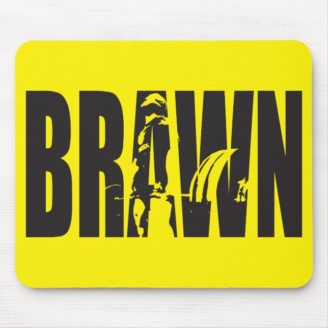 Tapis De Souris Motivation "Poids levant" - BRUN (Devant)