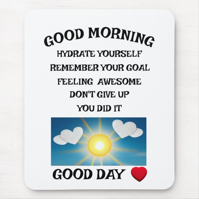 Tapis De Souris Motivation positive (Devant)