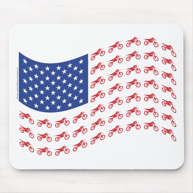Tapis De Souris mOTO-cROSS-fLAG-wAVE (Devant)
