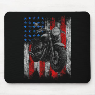Tapis De Souris Moto Graphic Mens Biker American Flag