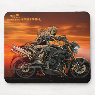 Tapis De Souris Moto Mousepad triple