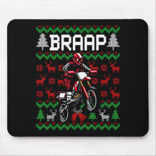 Tapis De Souris Motocross de moto de Noël Braap Vélo de Dirt