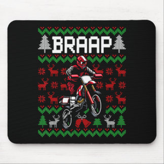 Tapis De Souris Motocross de moto de Noël Braap Vélo de Dirt 