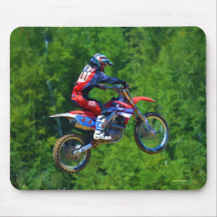 Tapis De Souris Motocross Dirt-Bike Champion Racer