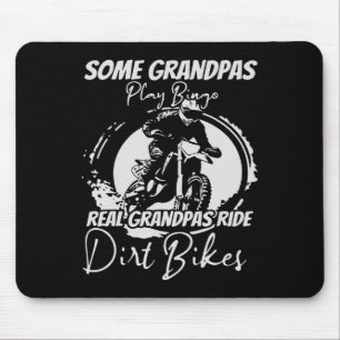 Tapis De Souris Motocross Enduro Biker Grandpa Racing Dirt Bike Ri