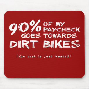 Tapis de souris Motocross Moto tout-terrain Argent
