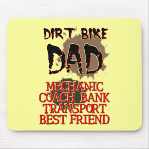 Tapis de souris Motocross Papa Dirt Bike