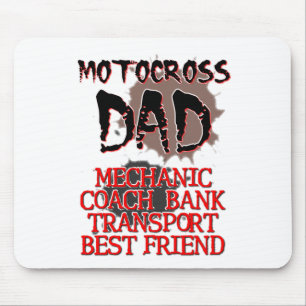 Tapis de souris Motocross Papa Vélo tout terrain