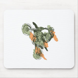 Tapis De Souris Motocyclette - Motard Tout-Terrain