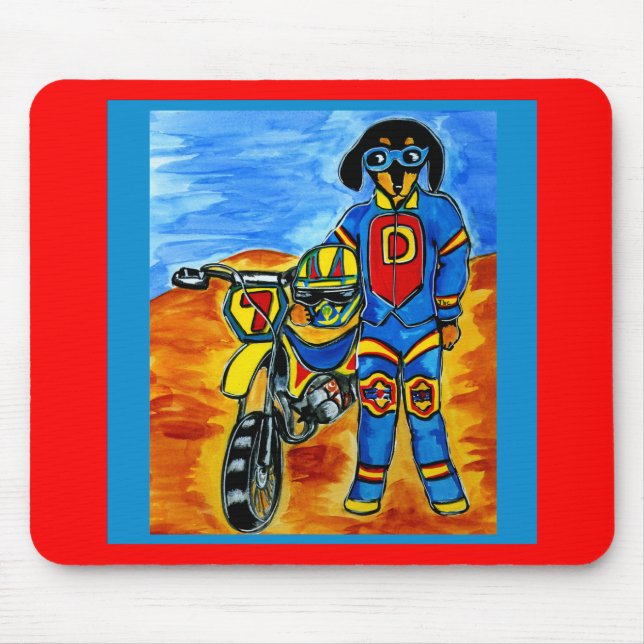 Tapis De Souris Motocycliste Joanne (Devant)