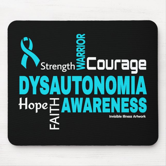 Tapis De Souris Mots... Dysautonomia Souris (Devant)