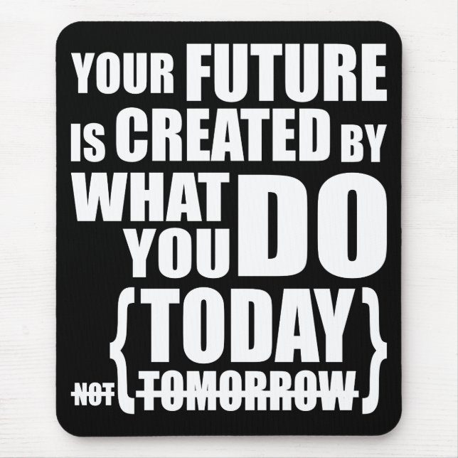 Tapis De Souris Mots Motivationnels (Devant)