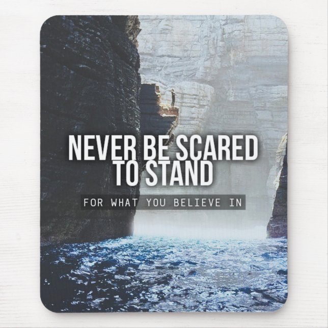 Tapis De Souris Mots Motivationnels - Supposez Ce Que Vous Croyez  (Devant)