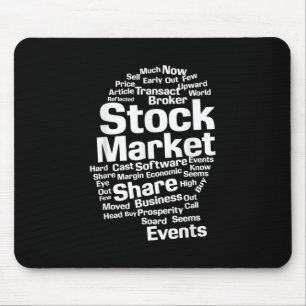 Tapis De Souris Mots Stocks Investisseurs