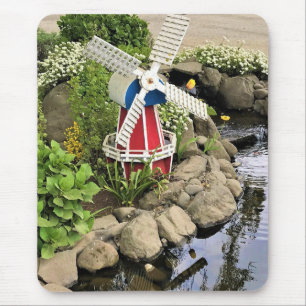Tapis De Souris Moulin à vent Jardin Décor