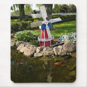 Tapis De Souris Moulin à vent Jardin Décor