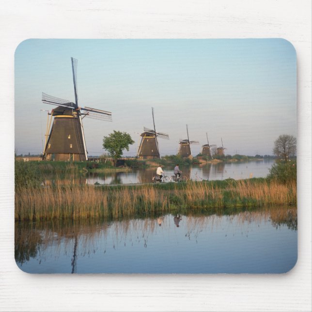 Tapis De Souris Moulins à vent, Kinderdijk, Pays-Bas (Devant)