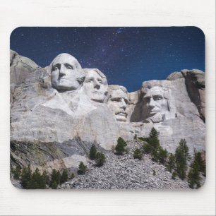 Tapis De Souris Mount Rushmore Timelapse Sky