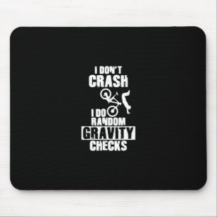 Tapis De Souris mountain bike amusant mtb crash chèques gravité