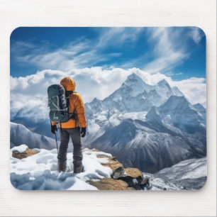 Tapis De Souris Mountain Challenge Outdoors Adventure Explorez Sky