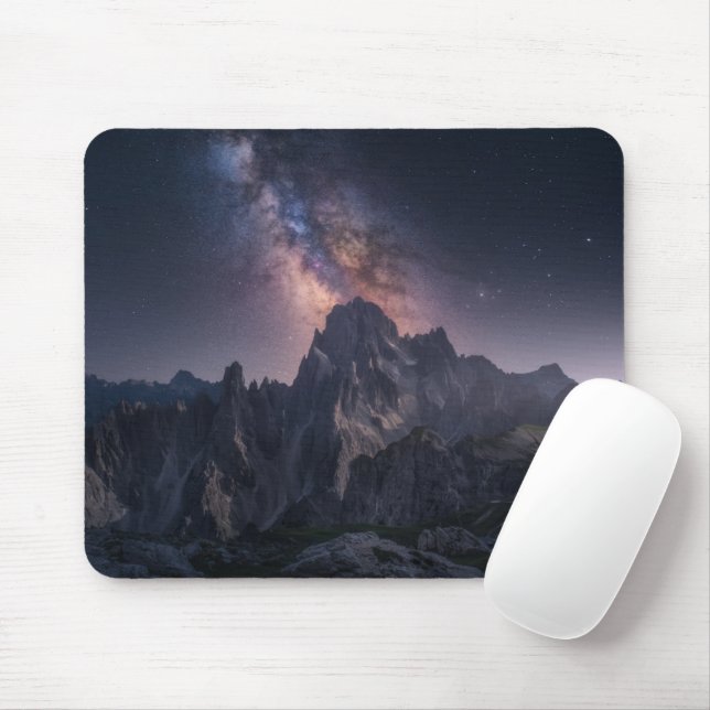 Tapis De Souris Mountains | Dolomites Mountains, Italy (Avec souris)