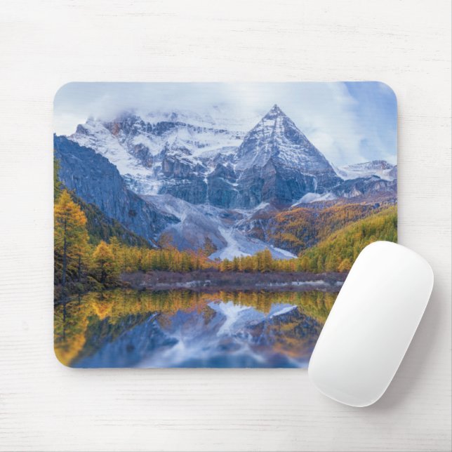 Tapis De Souris Mountains | Himalaya Mountains, China (Avec souris)