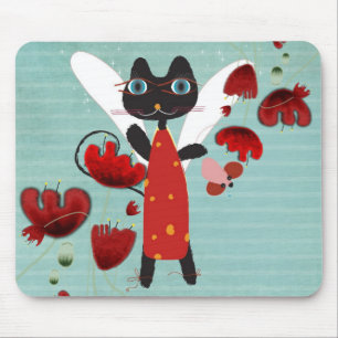 Tapis De Souris Mouris-papillons-angel-maléfique aqua-soleil