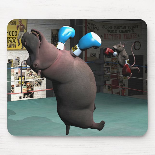 Tapis De Souris Mouse Beats Hippo KO (Devant)