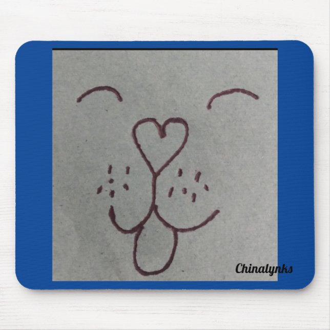 TAPIS DE SOURIS MOUSE PAD AMOUREUX DE LES CHIENS (Devant)