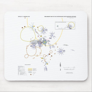 Tapis De Souris Mouse Pad Apollo 11 photo carte moonwalk