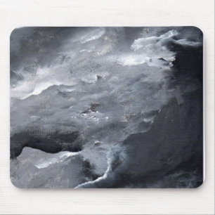 Tapis De Souris Mouse Pad black and white painting by Yanesh