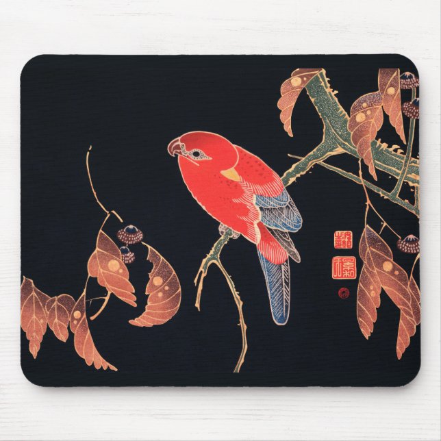 TAPIS DE SOURIS MOUSE PAD : MAT DE SOURIS EN BOIS JAPONAIS (Devant)