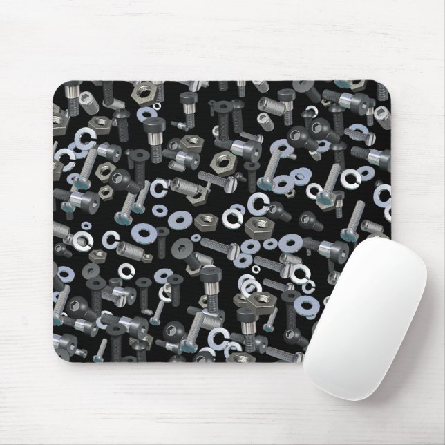 Tapis De Souris Mouse Pad - Nuts and Bolts (Avec souris)
