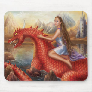 Tapis De Souris Mouse Pad "Red dragon "