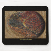 mouse pad w. inspirational text and photo