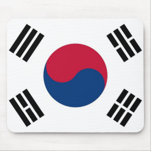 Tapis De Souris Mouse pad with Flag of South Korea